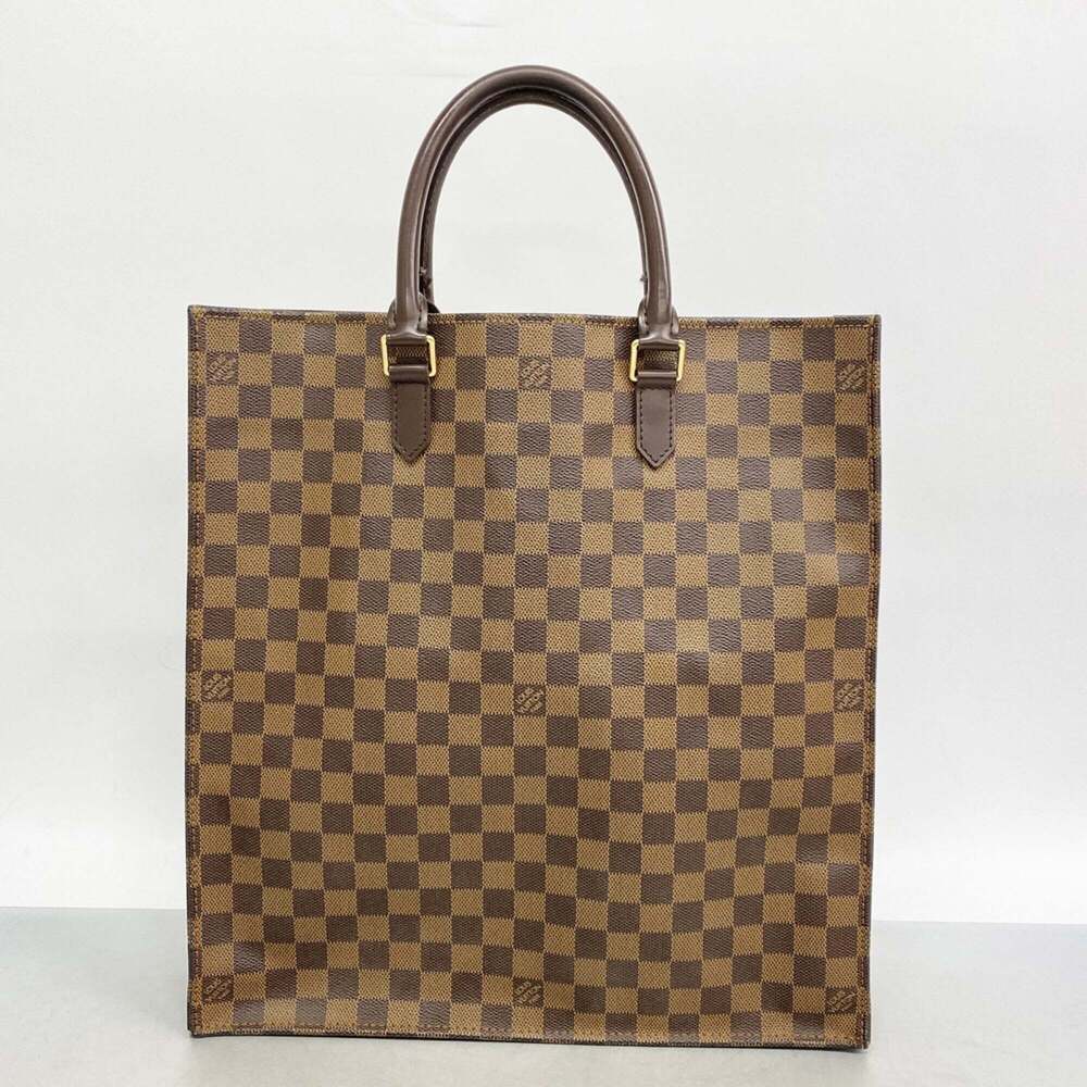 Louis Vuitton Damier Sac Plat Tote Bag N51140 Ebene Women's - Picture 10 of 10